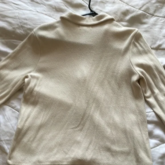 Madewell Brushed Ribbed Polo Crop Cardigan - Picture 7 of 7
